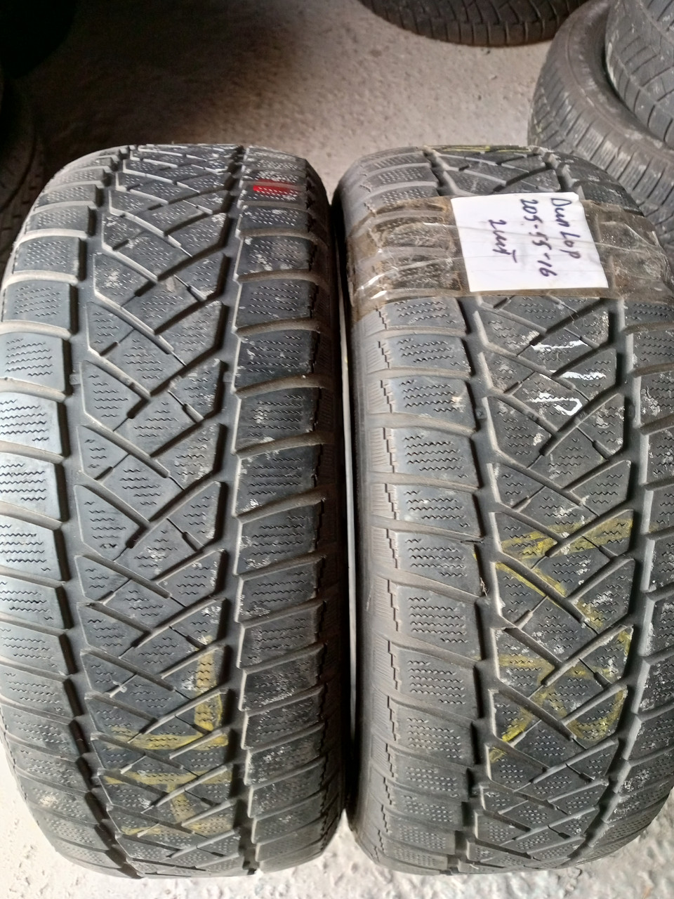 Пара зимніх шин 205/55/16, Dunlop winter sports  M2,з Германії без пробігу по Україні