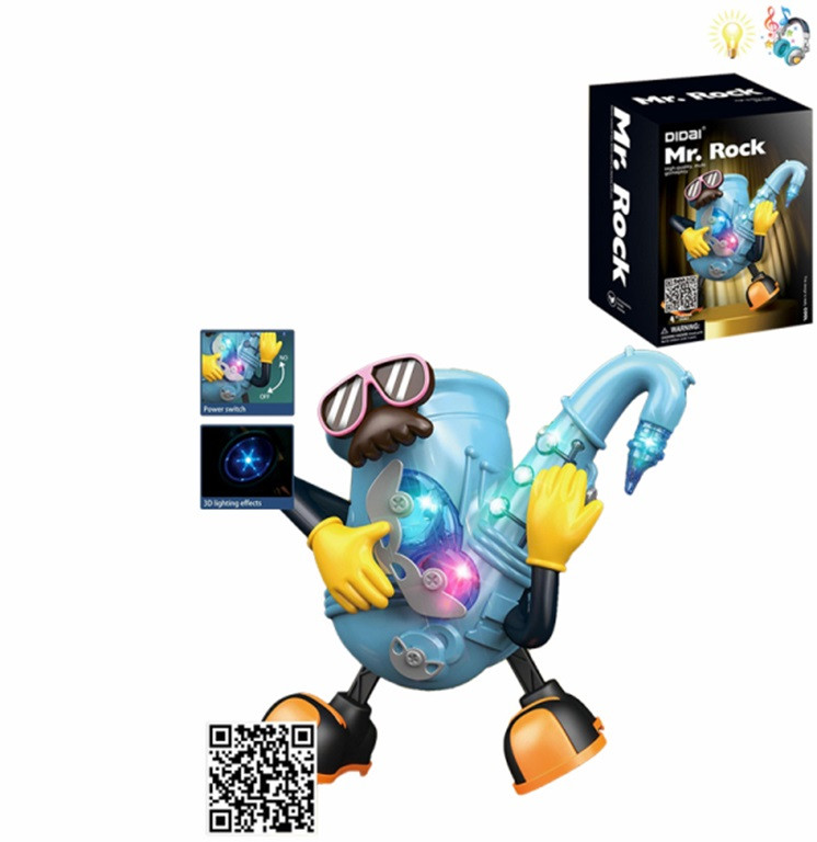 Інтерактивна іграшка Саксофон LD-173A ходить, танцює, муз, світло