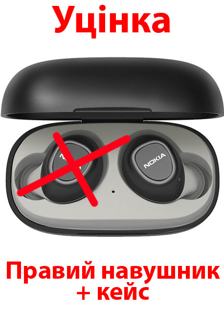 Уцінка* Навушники Nokia E3100 black *Правий навушник + кейс