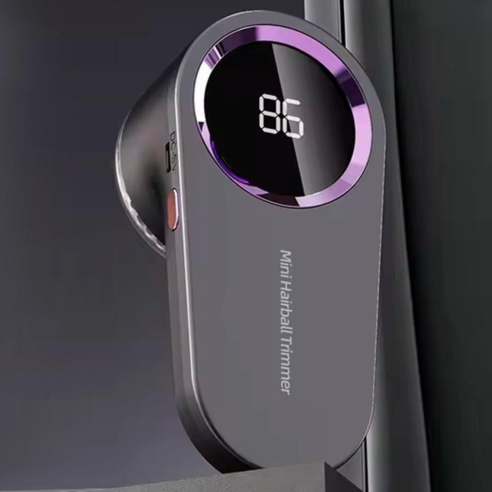 Машинка для видалення ковтунці з Дисплеєм для одягу 6 лез із Запобіжником Чорна, фото 1