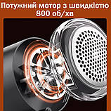 Машинка для видалення ковтунці з Дисплеєм для одягу 6 лез із Запобіжником Чорна, фото 3