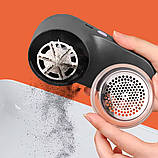 Машинка для видалення ковтунці з Дисплеєм для одягу 6 лез із Запобіжником Чорна, фото 5