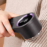 Машинка для видалення ковтунці з Дисплеєм для одягу 6 лез із Запобіжником Чорна, фото 6