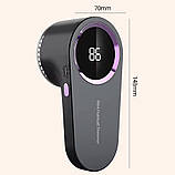 Машинка для видалення ковтунці з Дисплеєм для одягу 6 лез із Запобіжником Чорна, фото 10