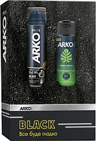 Подарунковий набір ARKO Men Black&Green (Гель для гоління + Дезодорант-спрей)