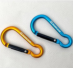 Набір алюмінієвих карабінів Base Camp Omega 6 Straight Set Blue/Orange BCP