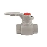 Кран з поліпропілену кульовий латунний ф25 для поліпропіленових труб Thermo Alliance, фото 3