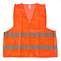 Жилет аварійний світловідбивний сигнальний помаранчевий XXL