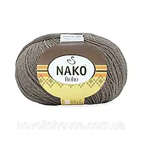 Пряжа Nako Boho № 23920 сiрий (Нако Бохо)