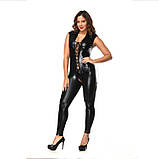 Латексний комбінезон на шнурівці, фото 4