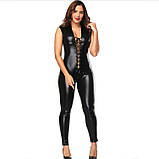 Латексний комбінезон на шнурівці, фото 5