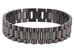Браслет Xuping ТТМ Stainless Steel колір Black «Браслетне плетіння» розмір 22см х 16мм
