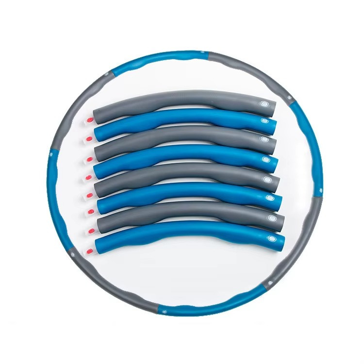 Обруч масажний Hoop для занять фітнесом діаметр 95 см, колір синій, фото 1