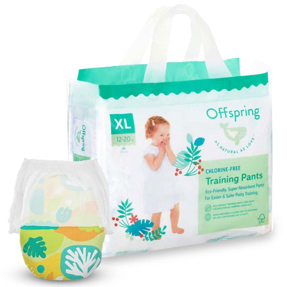Підгузки-трусики Offspring розмір XL (12-20 кг) 30 шт, Ліс