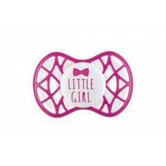 Пустушка Nuvita Air55 Cool 6 міс+, ортодонтична, з ковпачком, LITTLE GIRL яскраво-рожевий