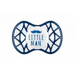 Пустушка Nuvita Air55 Cool 6 міс+, симетрична, з ковпачком, LITTLE MAN темно-синій