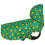 Дощовик для собак Barksi (Барксі) Textile з капюшоном Авокадо (XS), фото 4