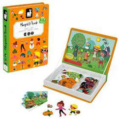 Магнітна книга Janod 4 сезони 115ел.