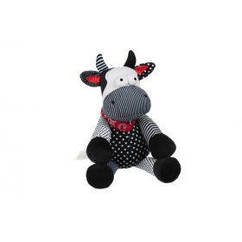 М'яка іграшка Same Toy Корова/Бик 30 см, чорно-білий