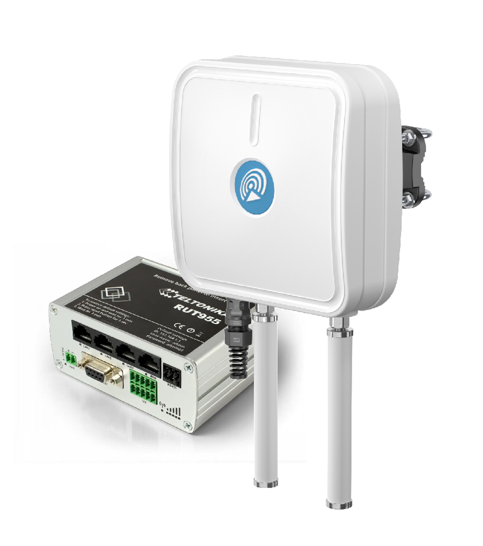 Комплект антена+маршрутизатор: QuWireless QuMax (A955M) + Teltonika RUT955