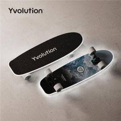 Скейтборд Yvolution Dynamo Cruiser LED 76 см, синій