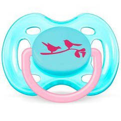 Пустушка Avent Freeflow 0 міс+, ортодонтична, для дівчаток