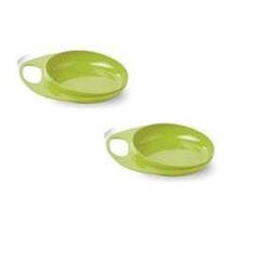 Дитяча тарілка Nuvita дрібна, 6 міс +, 2 шт., салатовий
