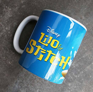 Чашка 330мл Ліло та Стіч "Герої - синій" / Lilo & Stitch