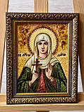 Св. Дарія іменна ікона з янтаря, іменна Ікона з бурштину "Св. Дарія 15*20 см, фото 4