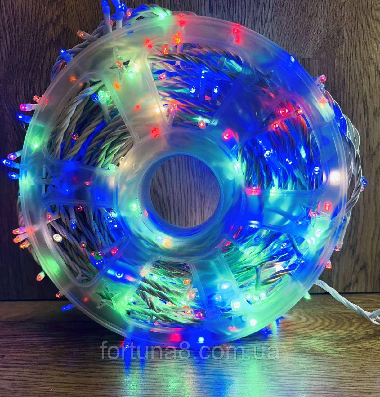 Гірлянда нитка на бабіні 500led 50м Провід білий