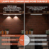 Підсвічування для кухонної шафи, 2 шт., 40 см, 3 режими, датчик руху, підсвічування для кухонної шафи, 2000 мАг, USB-C, фото 7