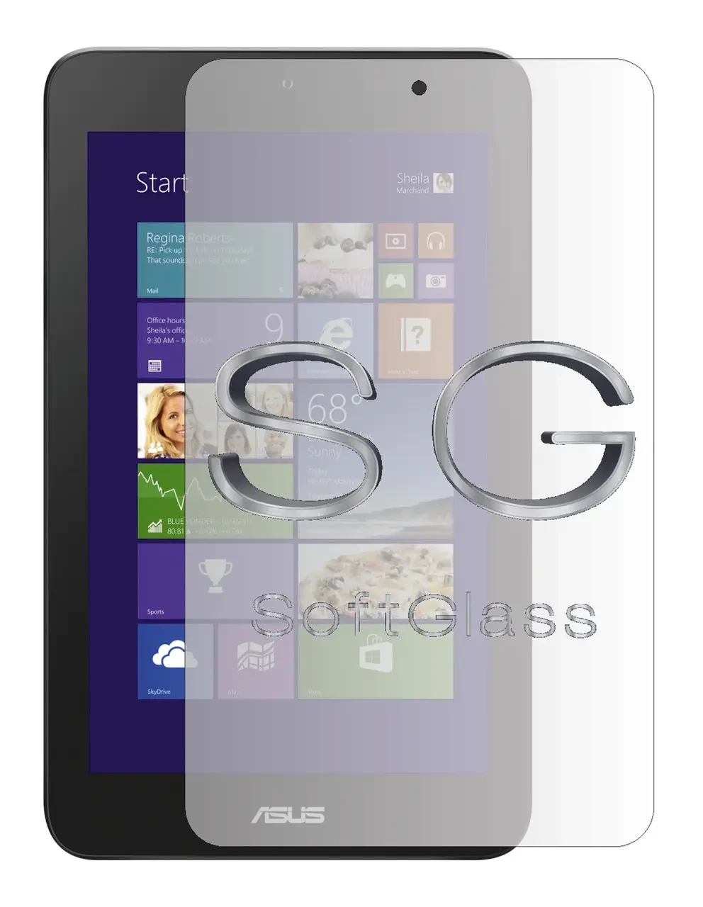 Бронеплівка для Asus VivoTab Note 8 (M80TA) на екран поліуретанова SoftGlass