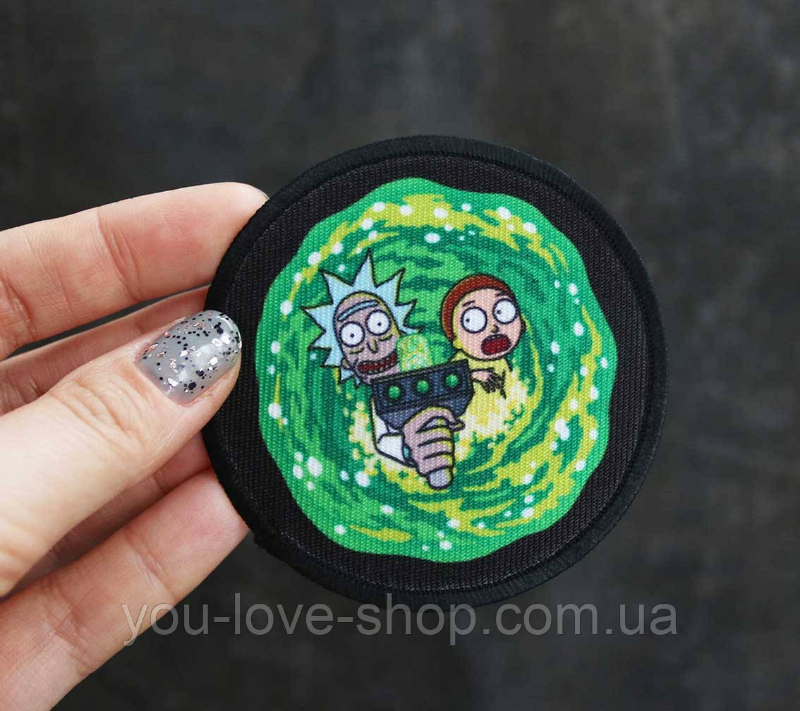 Нашівка на одяг Рік і Морті / Rick and Morty термонавтика наклейній основі No2
