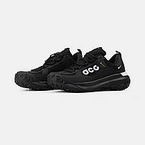 Зимові Чоловічі Кросівки Nike ACG Mountain Fly 2 GTX Low / Найк АСГ Маунтін Флай 2 ГТХ Низькі Чорні з Білим, фото 5