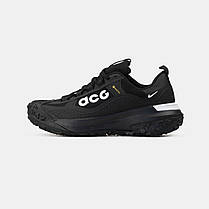 Зимові Чоловічі Кросівки Nike ACG Mountain Fly 2 GTX Low / Найк АСГ Маунтін Флай 2 ГТХ Низькі Чорні з Білим, фото 3