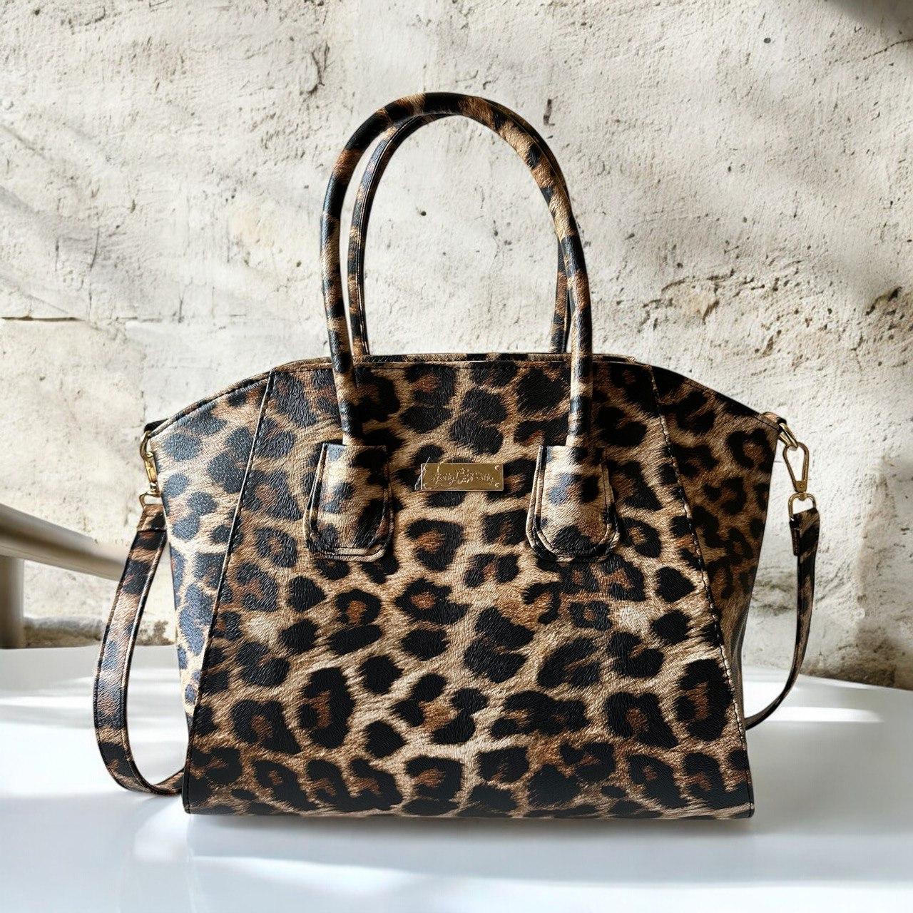 Сумка тоут жіноча Betty Pretty з екошкіри різнобарвна 835BRNLEO