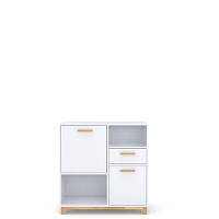 Комод 2D1S STEKA білий