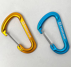 Набір алюмінієвих карабінів Base Camp Delta 7 Wire Set, 2шт, Blue/Orange