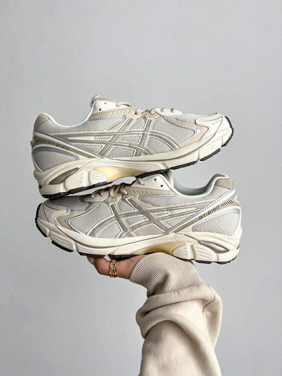 Жіночі кросівки Asics GT-2160 Brown Асікс ГТ 2160 демісезон коричневі шкіра текстиль