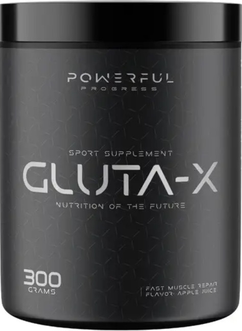 Глютамін Powerful Progress Gluta-X 300 г зелене яблуко