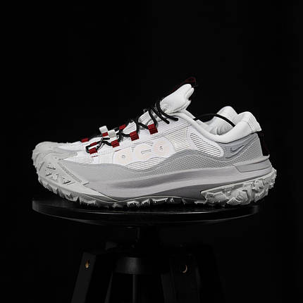 Зимові Чоловічі Кросівки Nike ACG Mountain Fly 2 Gore-Tex Low / Найк АСГ Маунтін Флай 2 Низькі Білі із Сірим, фото 1