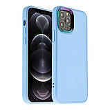 Чохол AG-Glass Chrome Camera with Magsafe для iPhone 12/12 Pro Колір Pink Sand, фото 4