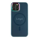 Чохол AG-Glass Chrome Camera with Magsafe для iPhone 12/12 Pro Колір Pink Sand, фото 8
