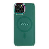 Чохол AG-Glass Chrome Camera with Magsafe для iPhone 12/12 Pro Колір Pink Sand, фото 9