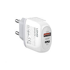 Зарядний пристрій LDNIO A2316C 20W PD 2 Ports USB+Type C (адаптер + кабель USB-Type C), фото 4