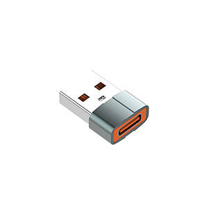 Адаптер USB(f) - Type-C(m) LDNIO LC150 сірий, фото 3
