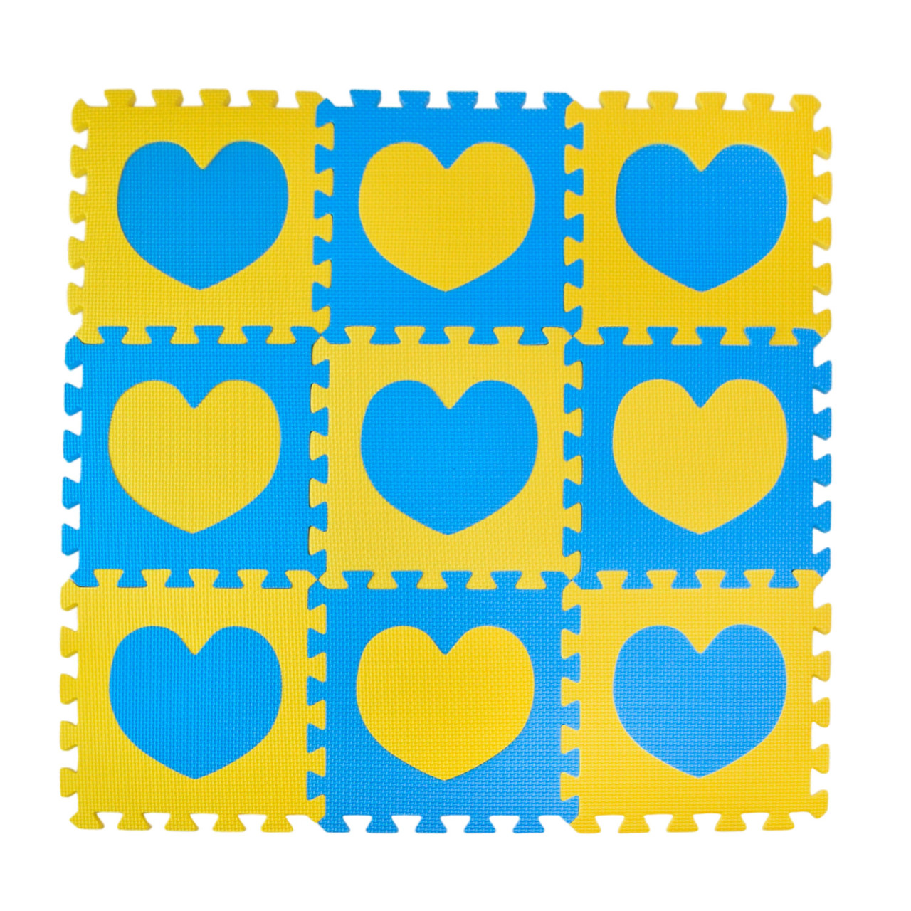 Килимок пазл EVA K1201, 31*31*1см 9 деталей, фото 1