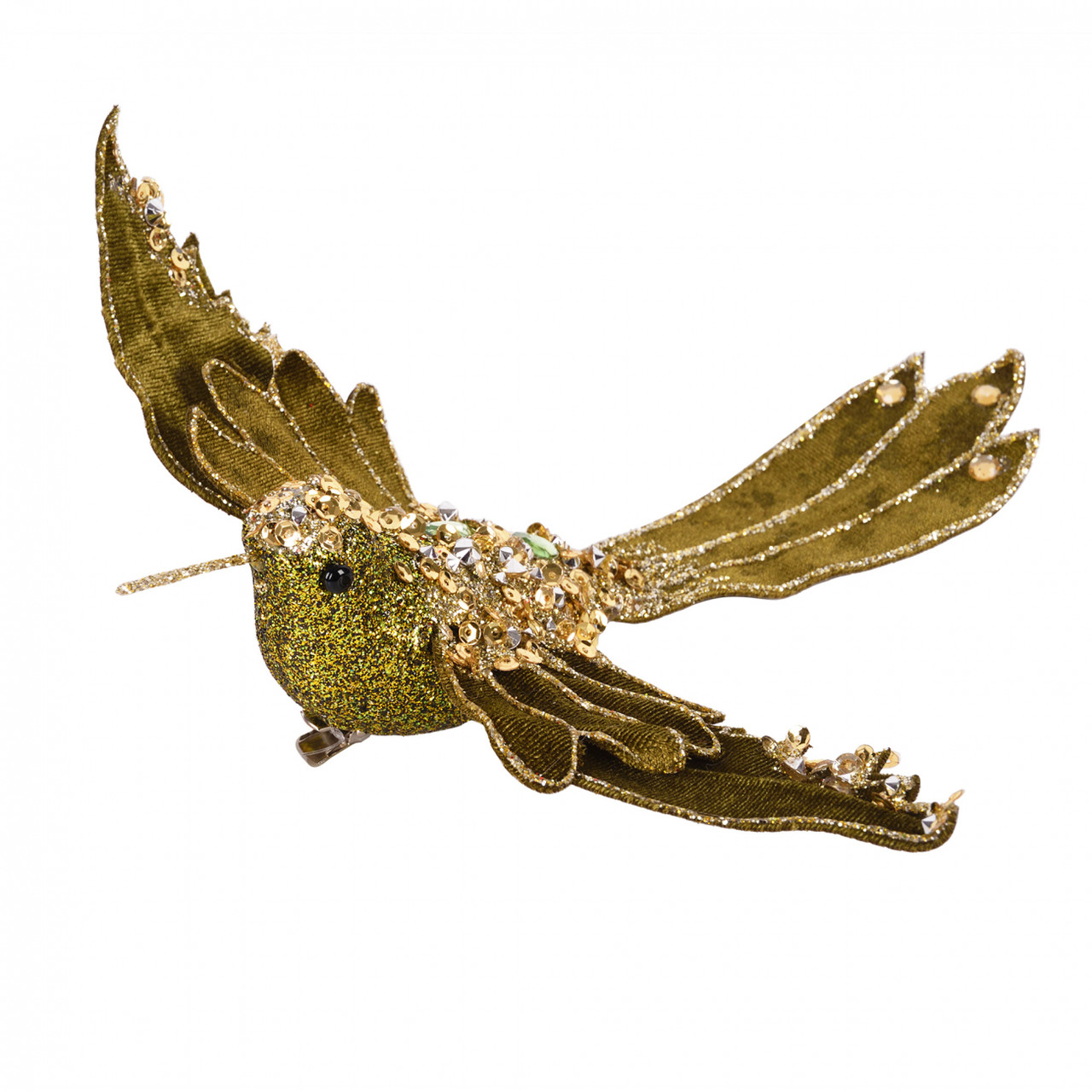 Фігурка декоративна Пташка 21см темно-зелена Yes! Fun (974964), фото 1