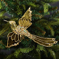 Фігурка декоративна Пташка 21см темно-зелена Yes! Fun (974964), фото 2