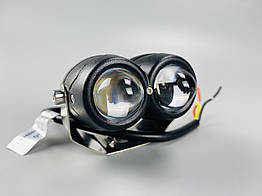 Фара LED 40W Chip з чіткою світловий кордоном. 12-60V. Близького + дальній. 2 кольори - білий + жовтий